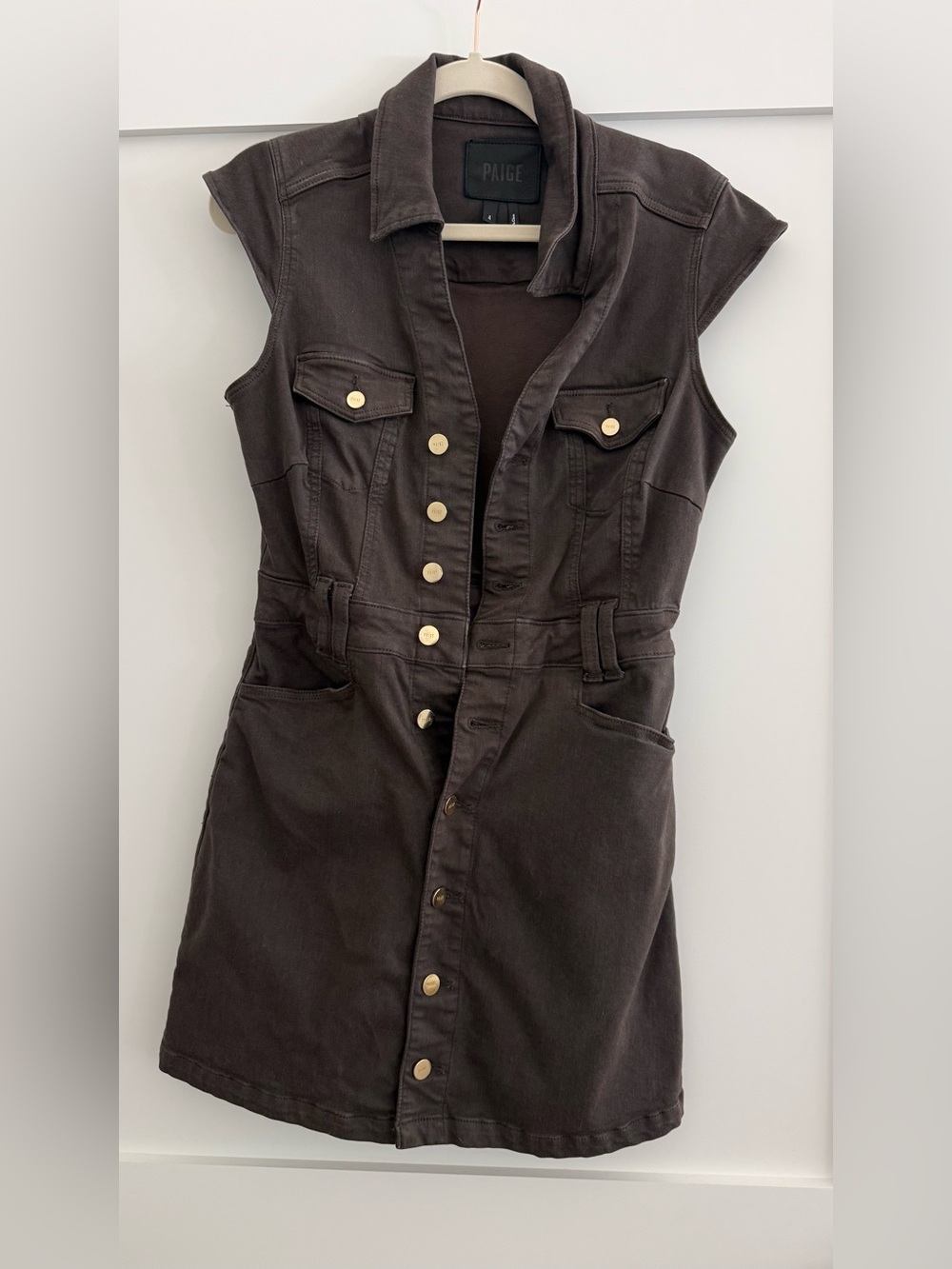 PAIGE espresso jumper dress
